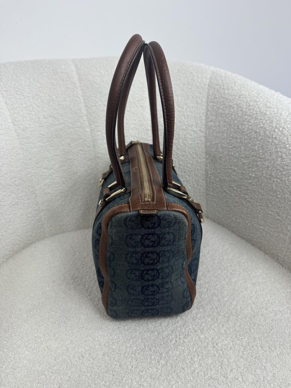 Gucci Denim Boston Bag