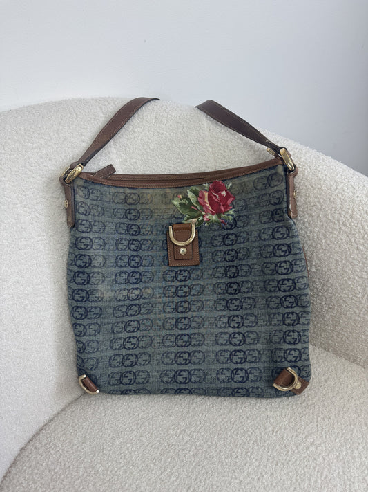 Gucci Denim Abbey Body Bag