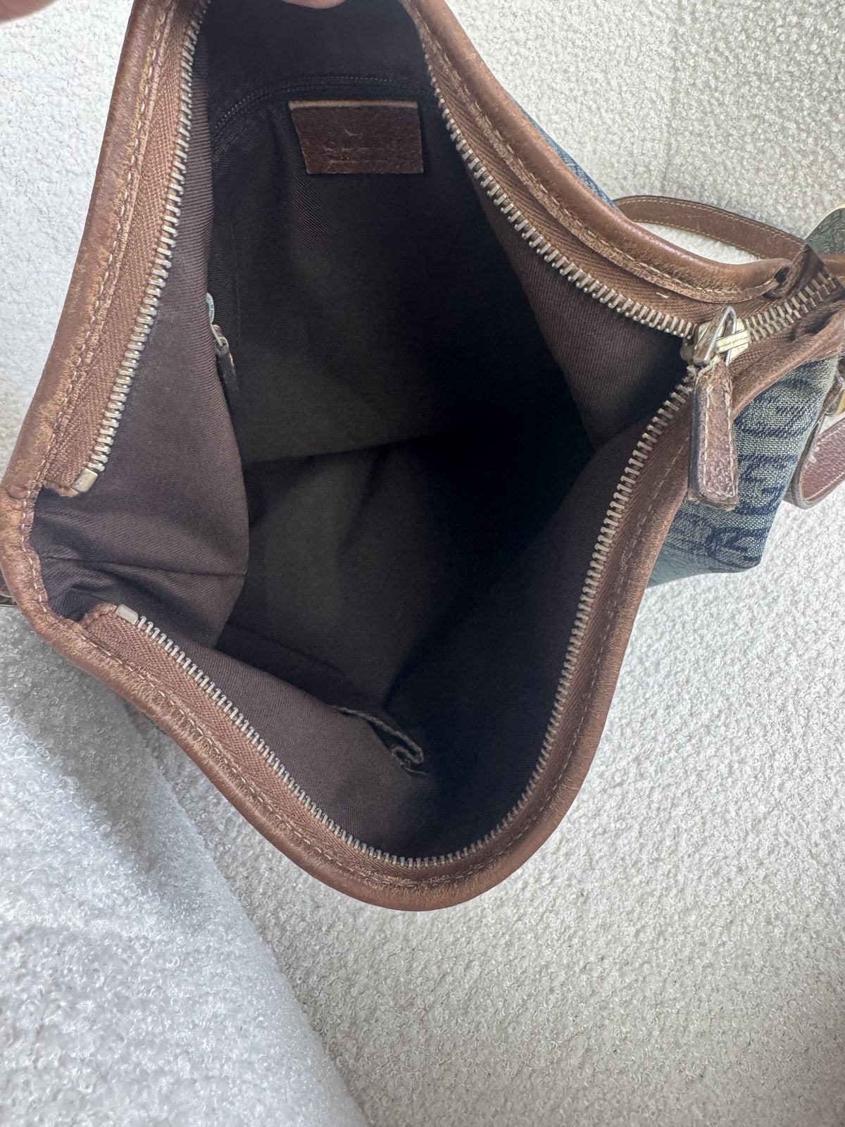 Gucci Denim Abbey Body Bag