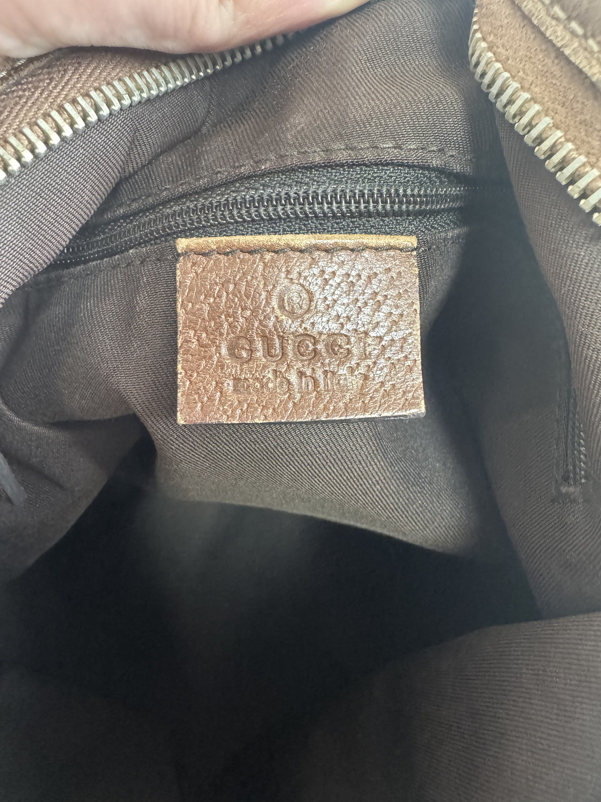 Gucci Denim Abbey Body Bag
