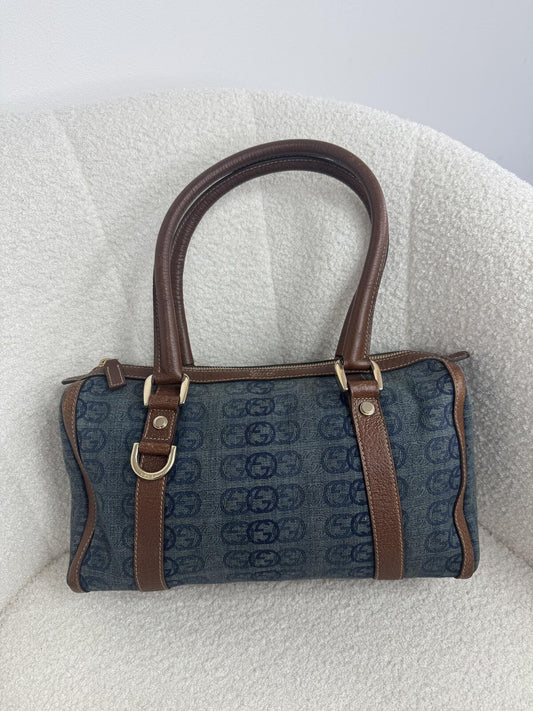 Gucci Denim Boston Bag