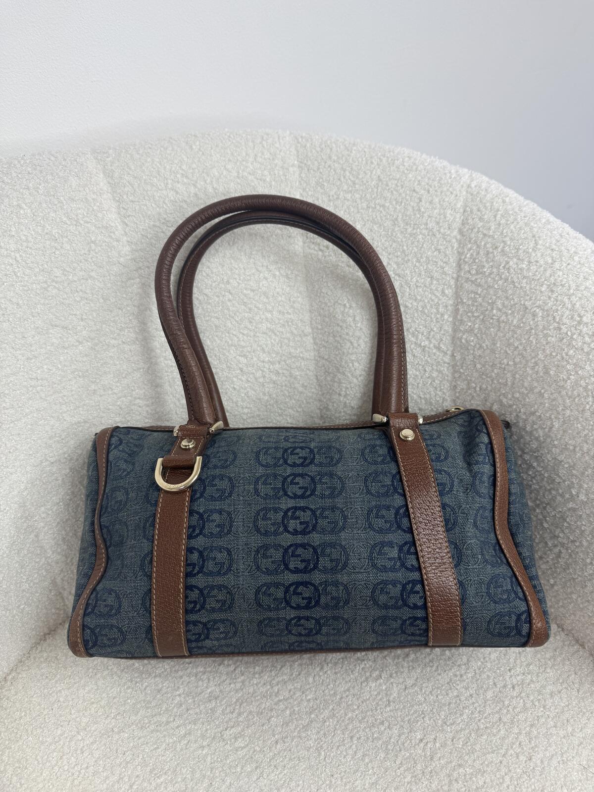 Gucci Denim Boston Bag