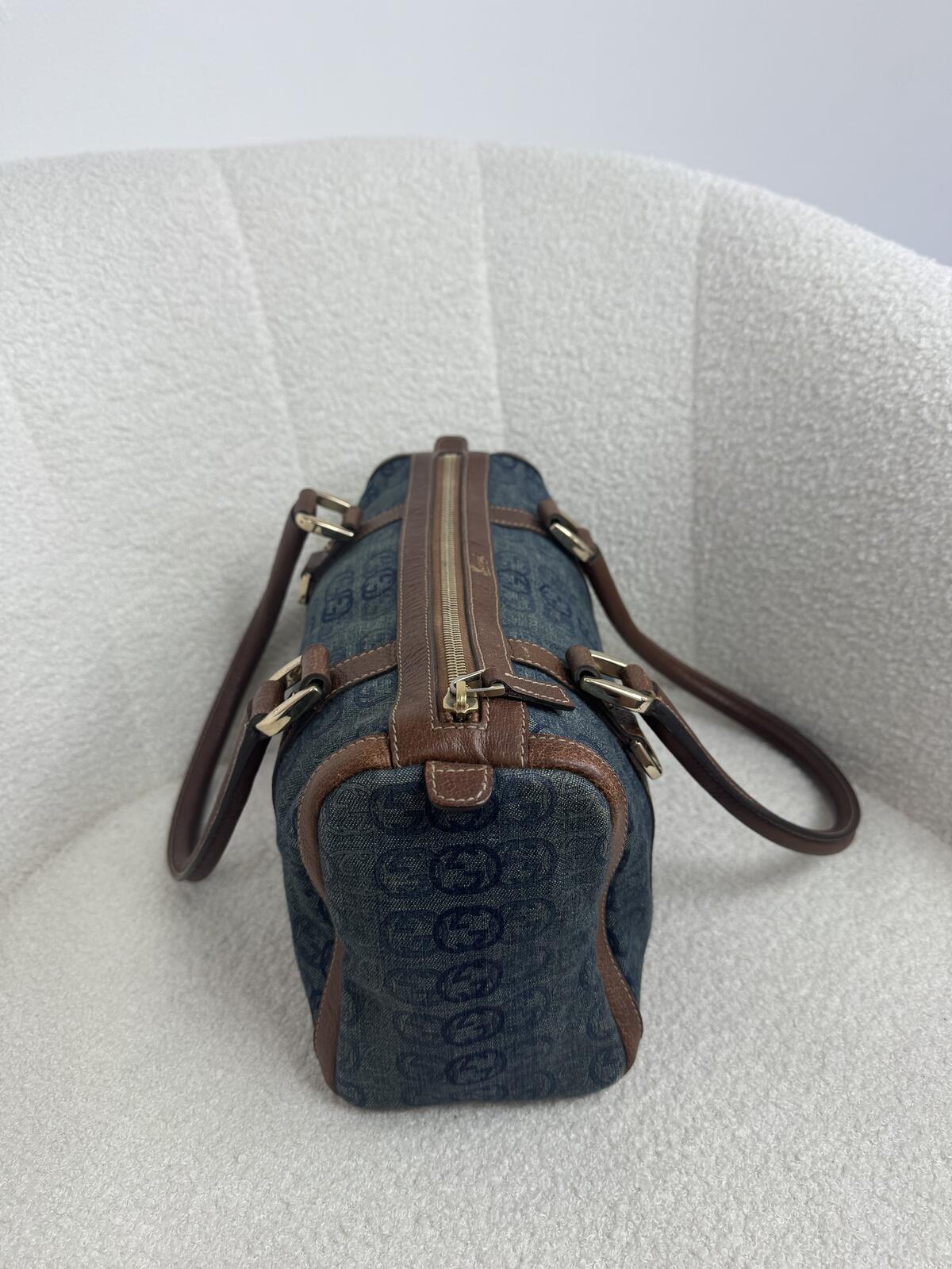 Gucci Denim Boston Bag