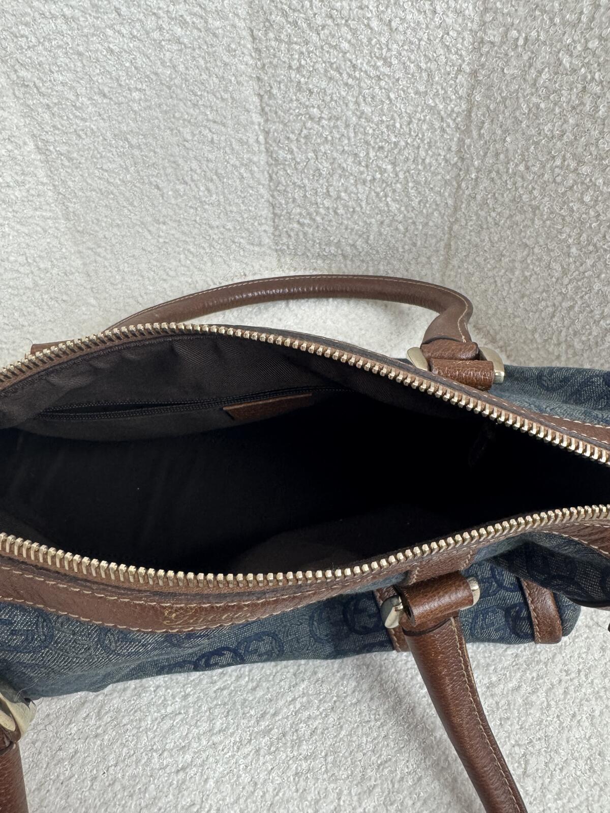 Gucci Denim Boston Bag